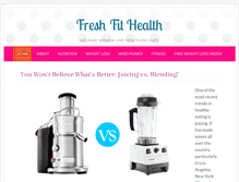 Tablet Screenshot of freshfithealth.com